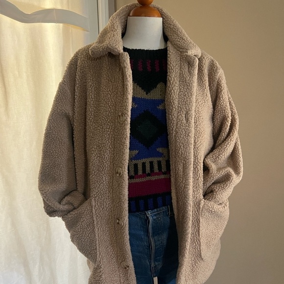 Urban Outfitters Jackets & Blazers - Urban Outfitters Botton Down Teddy Jacket